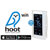 King Electric Thermostat, Hoot Wifi Dp 240V 16A White K902-W
